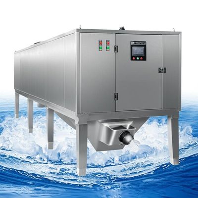 購入 53.8kw Refrigerating Capacity Freshwater Flake Ice Machine with 1.5-2.5mm Ice Thickness and 500KG Storage Capacity online manufacture