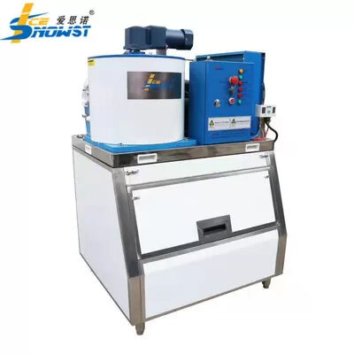 購入 独立した淡水フラーク氷機 12-17 分間の氷を作る速度と空気冷却コンデンサ online manufacture