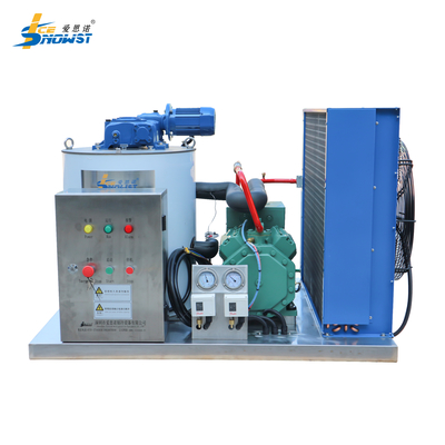 1 トン SS316 塩水フレイク氷機 空気冷却付き フレイク氷発電機